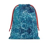 Tropical Ocean Beach Theme Christmas Bag Drawstring Bags Large Santa Bag Kids Xmas Presents Storage Assorted Upgrade