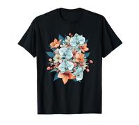 Tropical Orchid Lily Spring Floral Bouquet T-Shirt