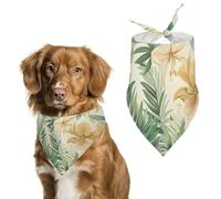 Tropical Orchid Plant Dog Bandana Pet Scarf for Small Medium Large Dogs Triangle Bibs Photo Prop Gift