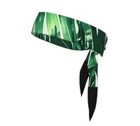 Tropical Palm Banana Leaves Print Tennis Head Sport Head Tie for Men Women Soccer Basketball Teams Heads Ties