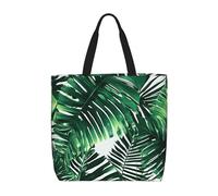 Tropical Palm Banana Leaves Print Tote Bag For Womenshoulder Reusable Shopping Casual Travel Summer Beach Bags