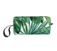 Tropical Palm Banana Leaves Printed Travel Makeup Bag Portable Cosmetic Bag Makeup Case Toiletry Handbag Organiser for Women