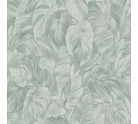 Erismann Abode Play of Light Palm Leaf Sage Green Wallpaper 10416-07