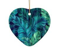 Tropical Palm Leaves Christmas Tree Decorations For Home Holiday Pendant Xmas Ornaments Bauble Gifts