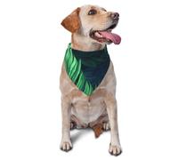 Tropical Palm Leaves Dog Bandana Pet Scarf Accessories for Small Medium Dogs Cats Photo Prop, Triangle Pet Bandanas Adjustable Puppy Bib Washable Dog Kerchief Puppy Neckerchief