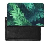 Tropical Palm Leaves Passport Holder Passport Cover Protector Essentials with Credit Card Slots for Women Men