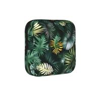 Tropical Palm Leaves Print Multifunctional Storage Bag Pad Bag Skin-Friendly Period Pouch Reusable Tampon Bag for Female