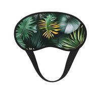 Tropical Palm Leaves Print Sleep Mask for Side Sleepers Cute Blackout Eye Mask Shades Cover for Home or Travel