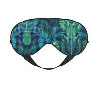 Tropical Palm Leaves Sleep Eye Mas Updated Design Light Blocking Night Eye Blinder Men Women Shift Work Travel