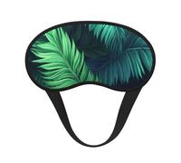 Tropical Palm Leaves Sleep Mask for Side Sleeper, Blackout Sleeping Eye Mask, Soft Breathable Eye Cover for Women Men Travel Eyeshade, Relaxing Zero Pressure Night Blindfold