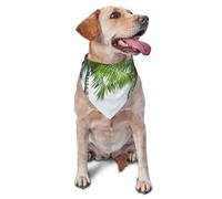 Tropical Palm Tree Dog Bandana Pet Scarf Accessories for Small Medium Dogs Cats Photo Prop, Triangle Pet Bandanas Adjustable Puppy Bib Washable Dog Kerchief Puppy Neckerchief