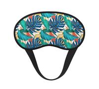 Tropical Palm Tree Leaf Sleep Masks Silky Eye Cover Soft Satin Blindfold Elastic Strap Night Eye Shade for Women Men