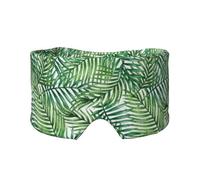 Tropical Palm Tree Leaves Printed, Full Eye Covers Light Blocking Eye Mask Sleep Eye and Ear Muffs