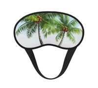 Tropical Palm Tree Sleep Mask for Side Sleeper, Blackout Eye Mask for Women Men, Zero Pressure Sleeping Masks Soft Breathable Eye Cover Comfortable Blindfold Eyeshade for Night Sleep