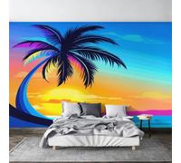 Tropical Palm Tree Wallpaper Non-Woven 400x280 (W x H)