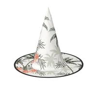 Tropical Palm Trees Halloween Hat Wicked Costumes Adult Unisex Headband Fancy Dress Accessory Christmas Party,Cosplay Magician Costume Outfit Halloween