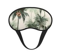 Tropical Palm Trees Sleep Mask for Side Sleeper, Blackout Eye Mask for Women Men, Zero Pressure Sleeping Masks Soft Breathable Eye Cover Comfortable Blindfold Eyeshade for Night Sleep