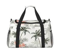 Tropical Palm Trees Travel Duffel Bag Large Foldable Waterproof Overnight Bag Beach Swim Bags Pool Sports Gym