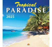 Tropical Paradise 2025 Beaches Hangable Wall Calendar Full Page Months & Travel Vacation Beach Photography Organizing Planning Gift Him Her (2025 Paradise)