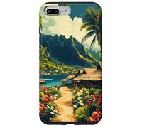 Tropical Paradise Aloha Islands Adventure Nature Flora Beach Case for iPhone 7 Plus/8 Plus