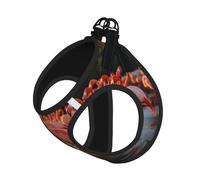 Tropical Paradise Flamingo Dog Harness - Breathable, Reflective, And Adjustable Pet Vest, Suitable For Small Cats And Dogs