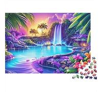 Tropical Paradise Jigsaw Puzzle 1000 Piece Recycled Paper for Adults Puzzle for Adults Impossible Hard Challenging Game Fun Home Present Great Gift for Men Women 38x26cm/1000pcs