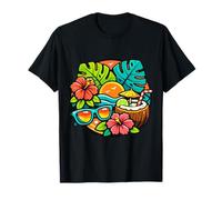 Tropical Paradise Summer Beach Vibes Art T-Shirt