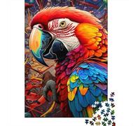 Tropical Parrot 1000 Piece Jigsaw Puzzle Paper for Adults Colorful Wild Bird Relaxing Focus Boost Family Decor Gift 70x50cm/1000pcs