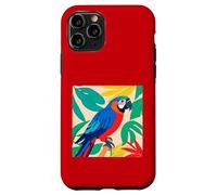 Tropical Parrot Bird Jungle Leaves Colorful Design Case for iPhone 11 Pro