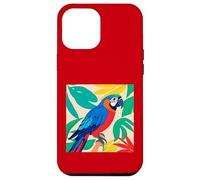 Tropical Parrot Bird Jungle Leaves Colorful Design Case for iPhone 12 Pro Max