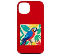 Tropical Parrot Bird Jungle Leaves Colorful Design Case for iPhone 13