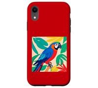 Tropical Parrot Bird Jungle Leaves Colorful Design Case for iPhone XR