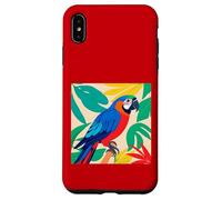 Tropical Parrot Bird Jungle Leaves Colorful Design Case for iPhone XS Max