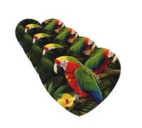 Tropical Parrot Car Air Freshener Cards for Women Men 4 Pack Cute Car Accessories Long Lasting Scent Car Diffuser Hanging Auto Aromatherapy Tablets Car Fresheners Gifts