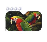 Tropical Parrot Car Windshield Sun Shade Foldable Car Front Window Sunshade for Sun, Heat and UV Rays, Auto Sun Blocker Visor Protector for Cars, SUVs Small