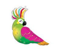 Tropical Parrot Foil Balloon 78 x 71 cm