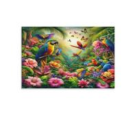 Tropical Parrot Garden,Adult 1000-piece puzzle,Classic Children's Jigsaw Puzzles,Challenging and difficult puzzles for adults and teenagers,50x70cm