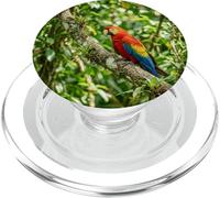 Tropical Parrot Jungle Bird Vibrant Wildlife Scene PopSockets PopGrip for MagSafe