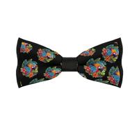 Tropical Parrots Men's Bow Ties Adjustable Pre-Tied Bowties for Formal Wear Tuxedo Wedding