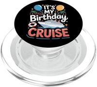 Tropical Party It's My Birthday Cruise Ship PopSockets PopGrip for MagSafe