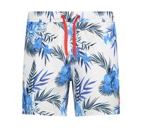 Tropical patterned swim shorts CMP Blanc M