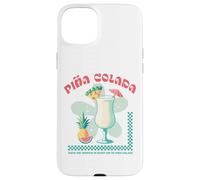 Tropical Piña Colada Retro Cocktail Pineapple Drink Beach Case for iPhone 15 Plus