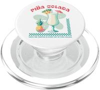 Tropical Piña Colada Retro Cocktail Pineapple Drink Beach PopSockets PopGrip for MagSafe