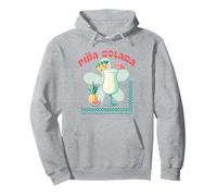 Tropical Piña Colada Retro Cocktail Pineapple Drink Beach Pullover Hoodie