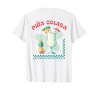 Tropical Piña Colada Retro Cocktail Pineapple Drink Beach T-Shirt