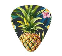 Tropical Pine Hawaiian Printed Custom 12 Pieces Guitar Pick In A Box,The Pick Makes Sound Clear, Ukulele, Electric Bass (0.46 0.71 0.96mm)