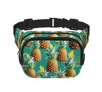 Tropical Pineapple Hawaiian Fanny Packs for Women Men, Fashion Waist Packs for Workout Running Traveling Hiking