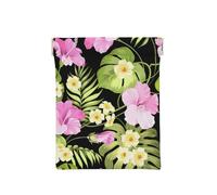 Tropical Pink Flowers and Jungle Palms, Squeeze Top Wallet Women Storage Bag Small Coin Purse Change Pouch