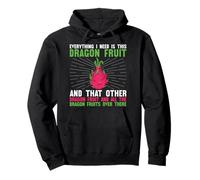 Tropical Pitahaya Dragons Funny Food Beach Design Pullover Hoodie