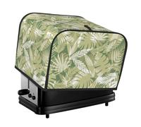 Tropical Plants 4-Slice Toaster Cover â€“ Premium Oxford Cloth Dust Cover With Full-Print Design, Splash-Resistant & Pet-Safe For Toasters, Air Fryers, And Small Kitchen Appliances